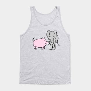 Pig and Elephant Tank Top